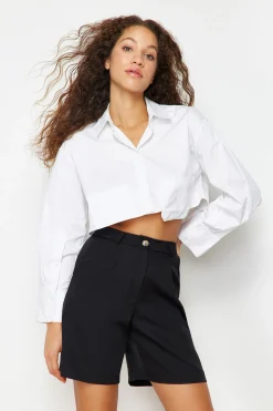 Trendyol Bermudas con botones^Mujer Pantalones