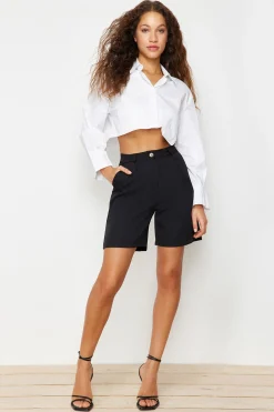 Trendyol Bermudas con botones^Mujer Pantalones