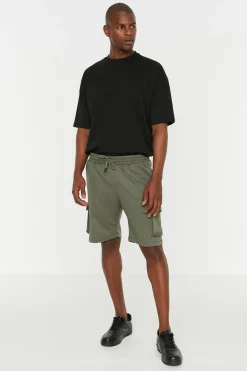 Trendyol Bermudas tipo jogger con bolsillos^Hombre Bermudas|Pantalones
