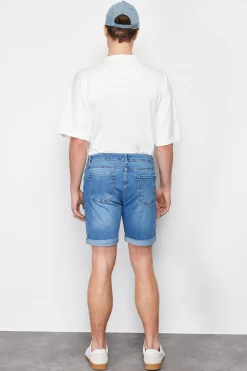 Trendyol Bermudas vaqueras ajustadas^Hombre Bermudas|Pantalones