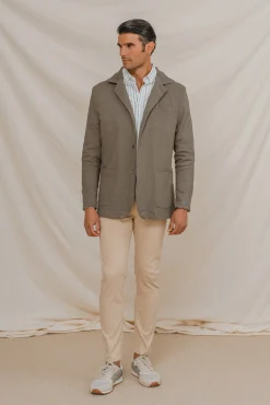 Celopman Blazer Casual Algod&oacute;n^Hombre Cazadoras|Americanas