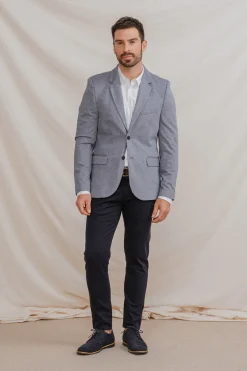 Celopman Blazer Casual Mezcla^Hombre Cazadoras|Americanas