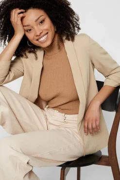 Pieces Blazer con mangas 3/4^Mujer Chaquetas|Basic Bar