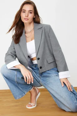 Trendyol Blazer cropped^Mujer Chaquetas