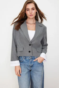 Trendyol Blazer cropped^Mujer Chaquetas