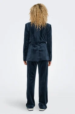 Only Blazer cruzada de terciopelo^Mujer Chaquetas|Total Look