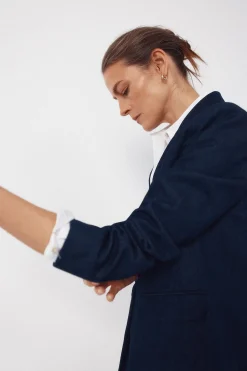 Cortefiel Blazer Denim sastre^Mujer Chaquetas