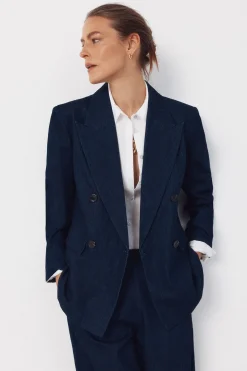 Cortefiel Blazer Denim sastre^Mujer Chaquetas