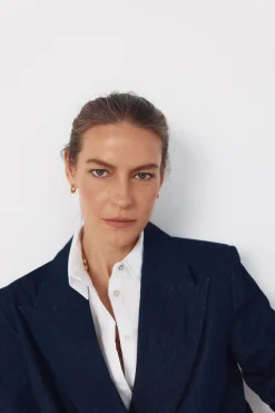 Cortefiel Blazer Denim sastre^Mujer Chaquetas