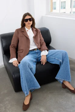 Trendyol Blazer efecto ante^Mujer Chaquetas