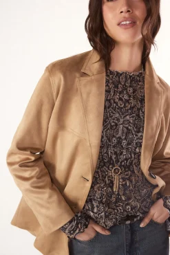 Slowlove Blazer efecto ante^Mujer Chaquetas