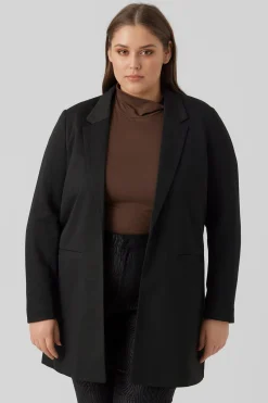 Vero Moda Curve Blazer manga larga con bolsillos talla grande^Mujer Chaquetas