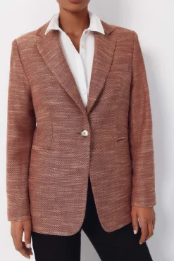 Cortefiel Blazer tejido con textura^Mujer Chaquetas