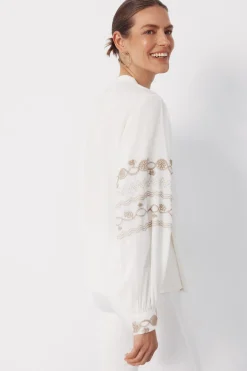 Cortefiel Blusa bordada^Mujer Camisas Y Blusas