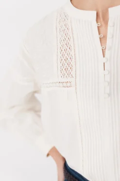 Cortefiel Blusa bordada^Mujer Camisas Y Blusas