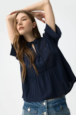 Tiffosi Blusa con encaje^Mujer Camisas Y Blusas