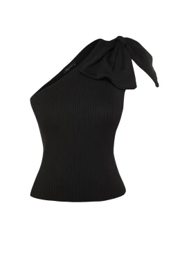 Trendyol Blusa con lazo y una sola manga^Mujer Camisas Y Blusas