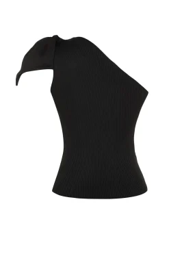 Trendyol Blusa con lazo y una sola manga^Mujer Camisas Y Blusas