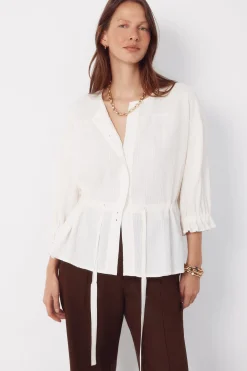 Cortefiel Blusa cord&oacute;n^Mujer Camisas Y Blusas