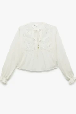 Koton Blusa de brocado^Mujer Camisas Y Blusas