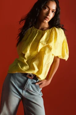 Oxxo Blusa de manga corta^Mujer Camisas Y Blusas