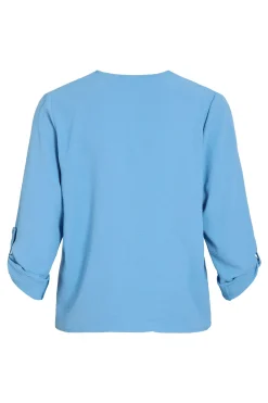 Vila Blusa de manga media^Mujer Camisas Y Blusas