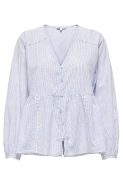 Only Blusa de rayas manga larga^Mujer Camisas Y Blusas