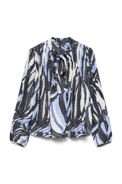 Vero Moda Blusa estampada con lazada^Mujer Camisas Y Blusas