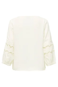 JDY Blusa manga 3/4 encaje^Mujer Camisas Y Blusas