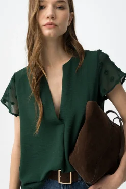 Tiffosi Blusa manga corta^Mujer Camisas Y Blusas