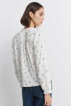 Springfield Blusa manga larga^Mujer Camisas Y Blusas