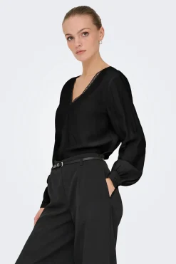 JDY Blusa manga larga bordada^Mujer Camisas Y Blusas|Basic Bar