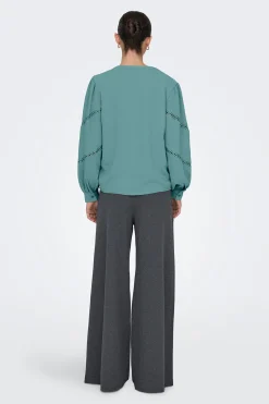 JDY Blusa manga larga bordada^Mujer Camisas Y Blusas