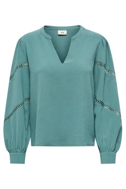 JDY Blusa manga larga bordada^Mujer Camisas Y Blusas