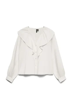 Vero Moda Blusa manga larga de mujer con volantes^Mujer Camisas Y Blusas