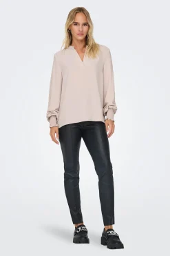 Only Blusa manga larga frunces^Mujer Camisas Y Blusas