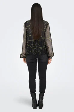 JDY Blusa manga larga lurex^Mujer Camisas Y Blusas