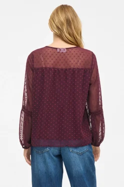 Vila Blusa manga larga plumeti^Mujer Camisas Y Blusas