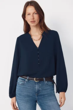 Cortefiel Blusa mao botones^Mujer Camisas Y Blusas