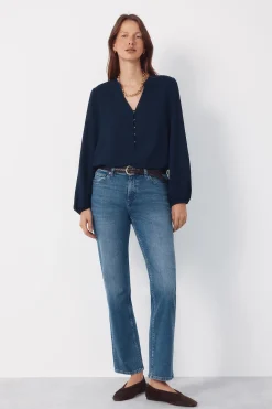 Cortefiel Blusa mao botones^Mujer Camisas Y Blusas