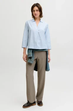 Jack & Jones Blusa popel&iacute;n manga larga^Mujer Camisas Y Blusas