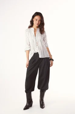 Slowlove Blusa raya tejida^Mujer Camisas Y Blusas