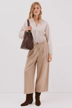 Cortefiel Blusa rayas cordon^Mujer Camisas Y Blusas