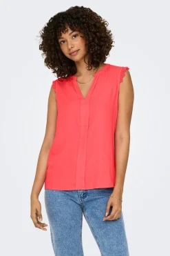Only Blusa regular fit sin mangas^Mujer Camisas Y Blusas