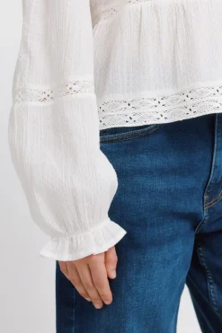 Springfield Blusa rom&aacute;ntica blanca^Mujer Camisas Y Blusas