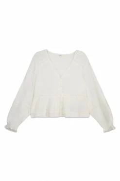 Springfield Blusa rom&aacute;ntica blanca^Mujer Camisas Y Blusas