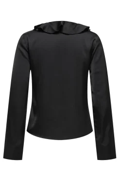 Only Blusa satinada con volante^Mujer Camisas Y Blusas