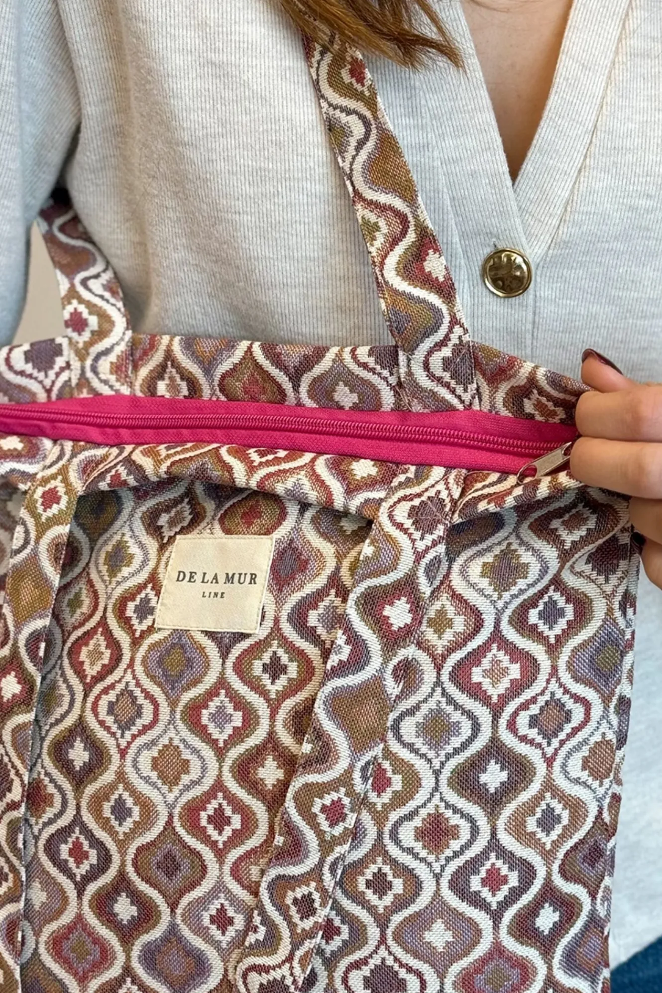 De La Mur Bolsa Pequeña Cremallera Onda^Mujer Bolsos