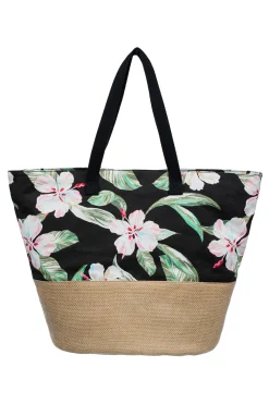 Roxy Bolsa playa rafia estampado^Mujer Bolsos