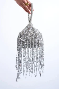 Topshop Bolso de fiesta con abalorios.^Mujer Bolsos